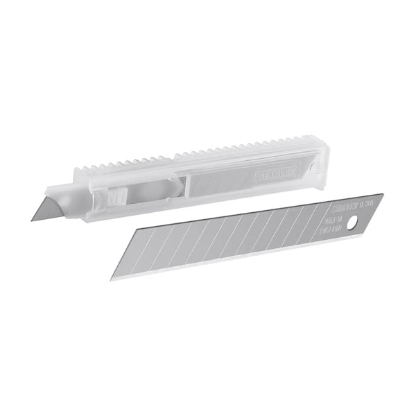 Lame sécable de 9 mm dans DISTRIBUTEUR pour cutters - (Pack de 10pcs x 10) - Stanley - 0-11-300 - (Pack multiple) Lame sécable de 9 mm dans DISTRIBUTEUR pour cutters - (Pack de 10pcs x 10) - Stanley - 0-11-300 - (Pack multiple)